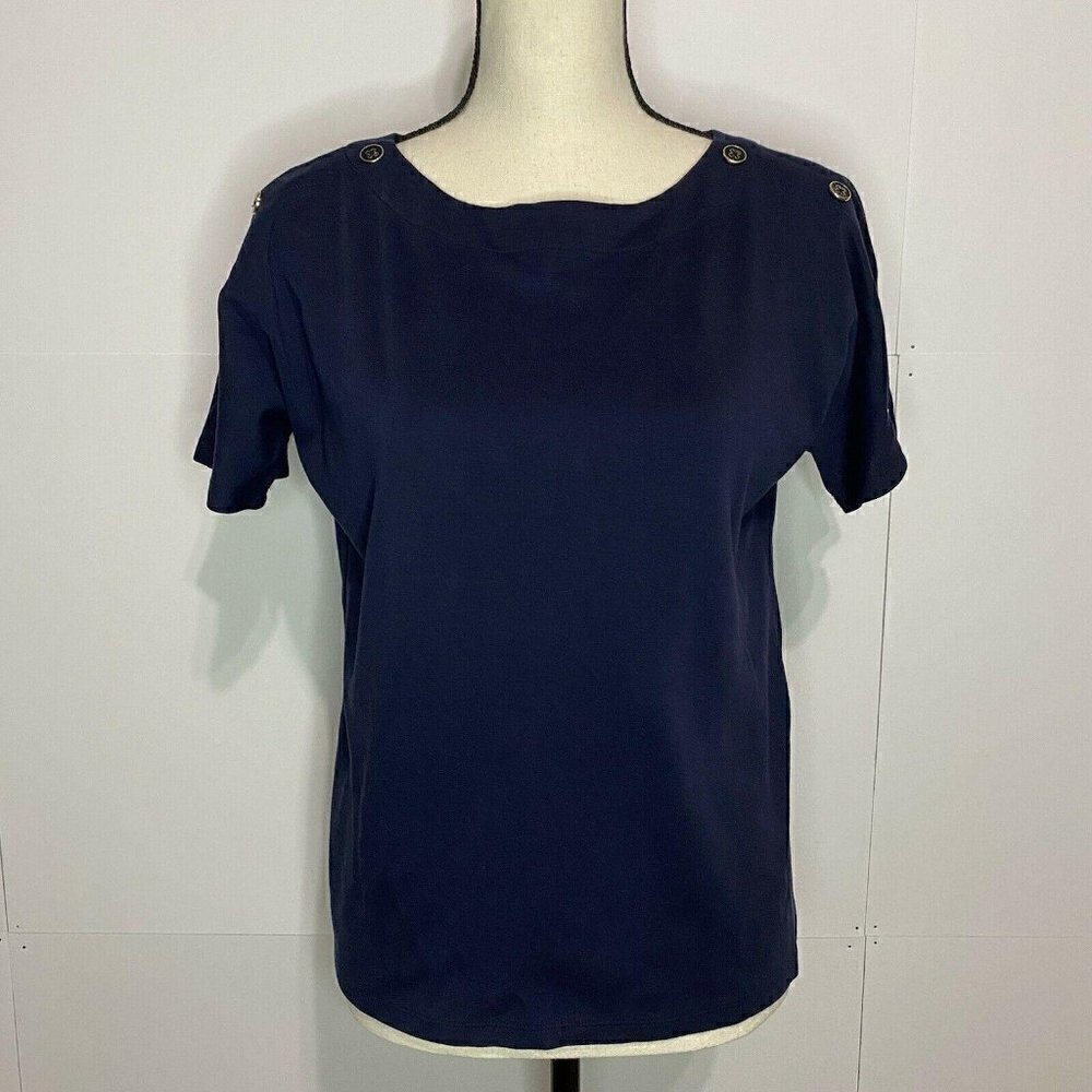 Banana Republic Petite Small PS Navy Top